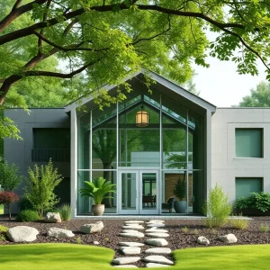 Rendering of a new mental health facility