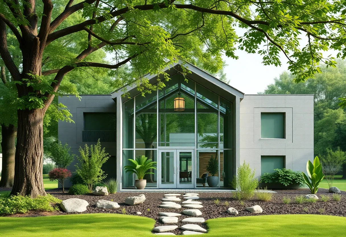 Rendering of a new mental health facility