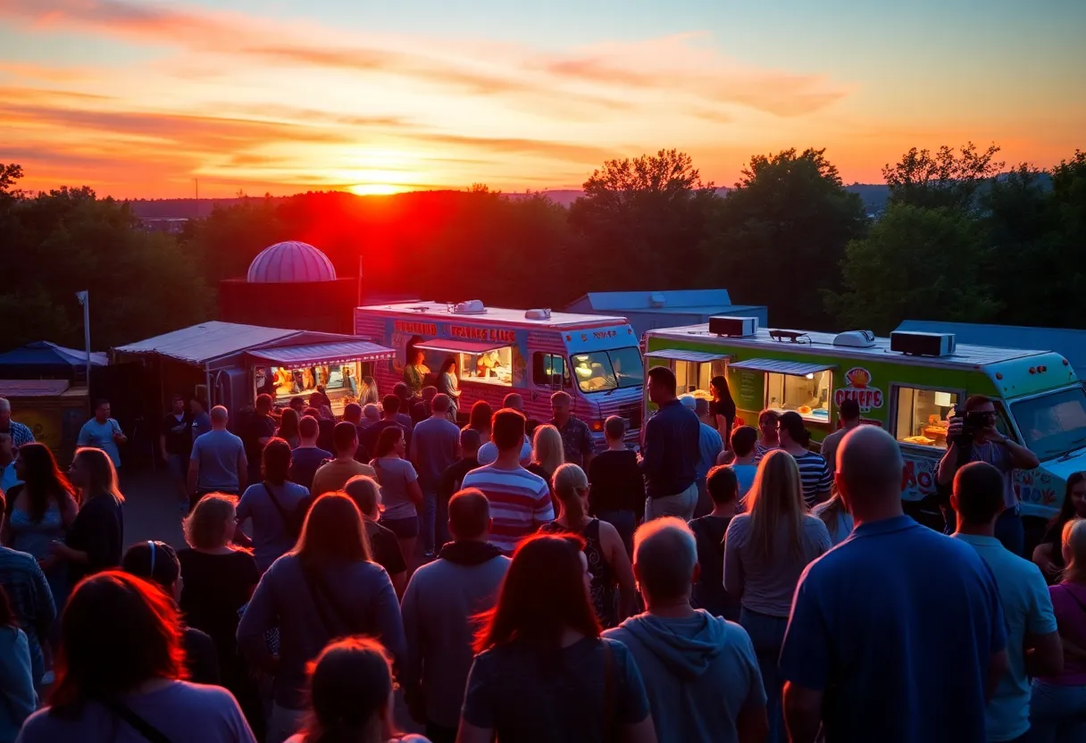 Audience enjoying the Riverfront Nights concert at Ross's Landing in Chattanooga