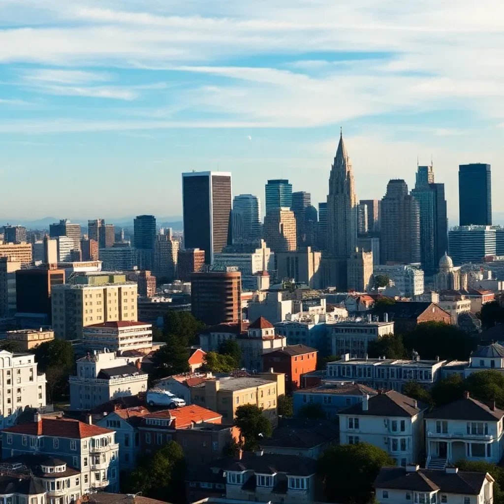 San Francisco skyline showcasing luxury homes