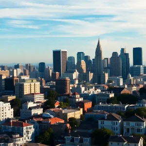 San Francisco skyline showcasing luxury homes