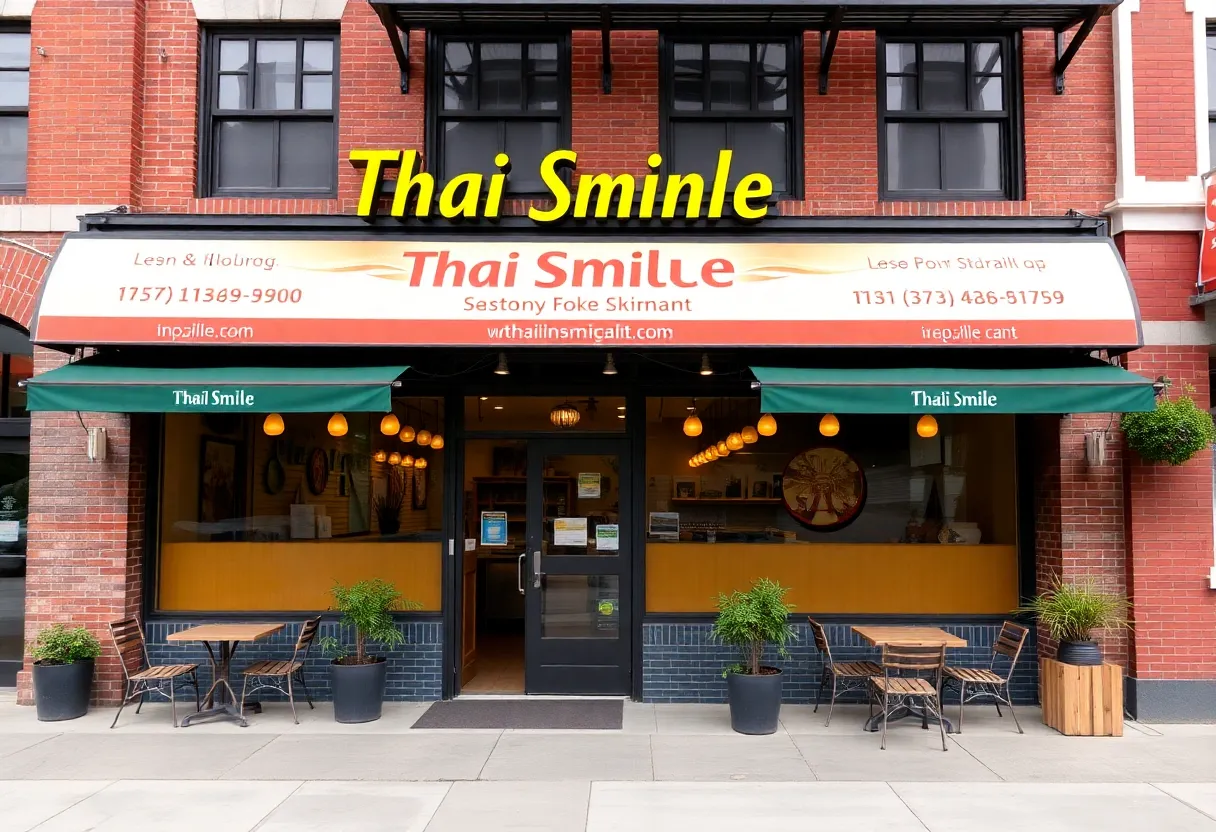 Exterior view of Thai Smile restaurant at 321 Market St., Chattanooga.