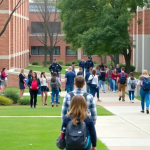 Police presence during UTC campus lockdown