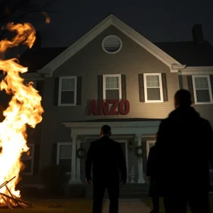 Fraternity house representing hazing incidents at the University of Tennessee at Chattanooga