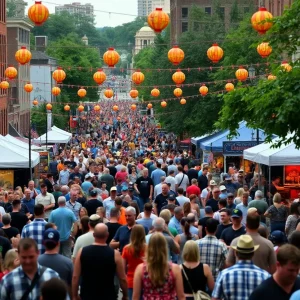 Musicians performing at the Chattanooga Bluegrass Festival