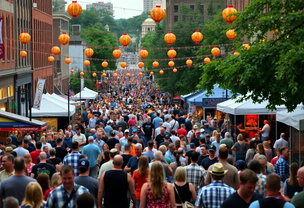 Musicians performing at the Chattanooga Bluegrass Festival