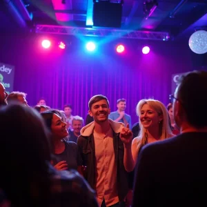 Audience enjoying a comedy night fundraiser in Chattanooga