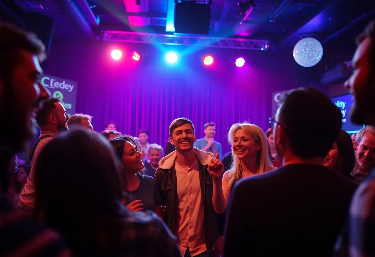 Audience enjoying a comedy night fundraiser in Chattanooga