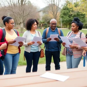 Residents of Chattanooga participating in community surveys.