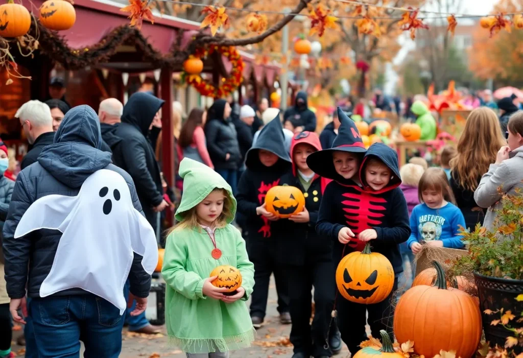 Families enjoying Halloween events in Chattanooga