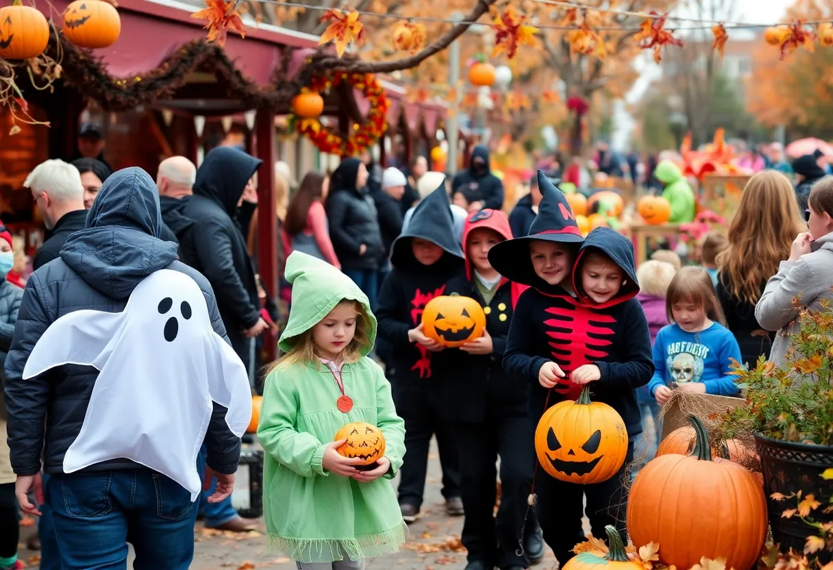 Families enjoying Halloween events in Chattanooga