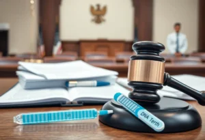 Courtroom scene related to Chattanooga murder case DNA testing