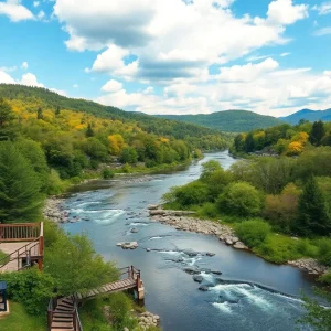 Scenic views of hiking trails and water bodies in Chattanooga