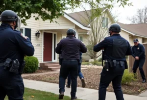 Police arresting felons in Chattanooga