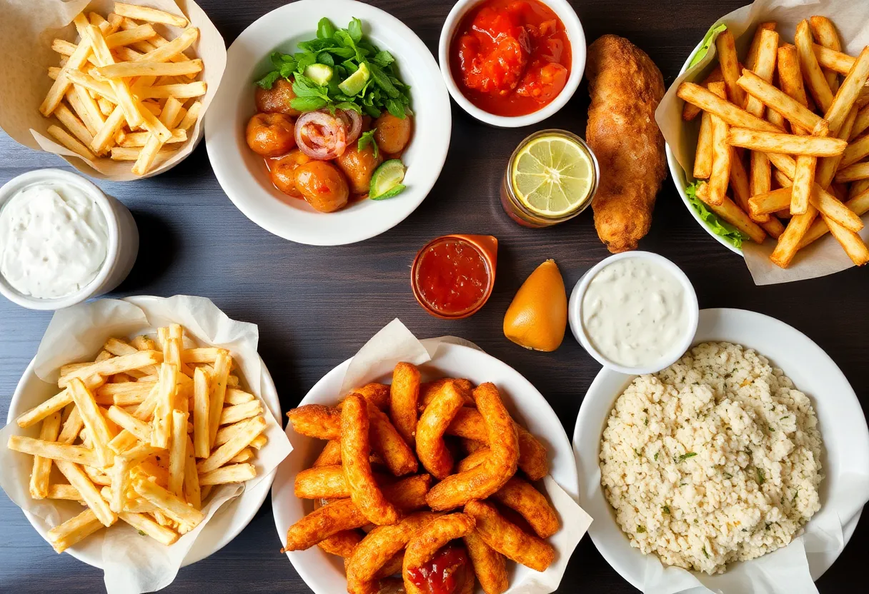 Variety of food items from Chattanooga restaurants