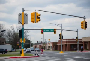 Traffic cameras and smart streetlights in a Chattanooga school zone