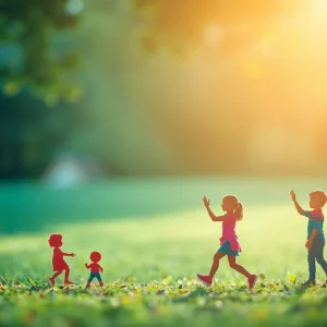 Abstract image representing child safety and community support