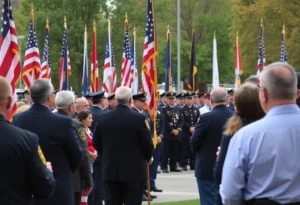 Memorial ceremony for fallen firefighters