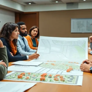 Community stakeholders discussing housing density in Hamilton County