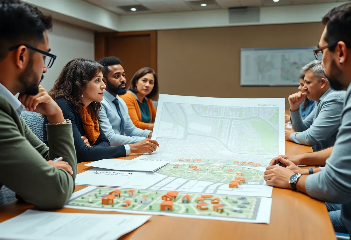 Community stakeholders discussing housing density in Hamilton County