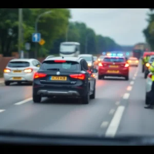 Photo of a stolen vehicle in a hit-and-run incident