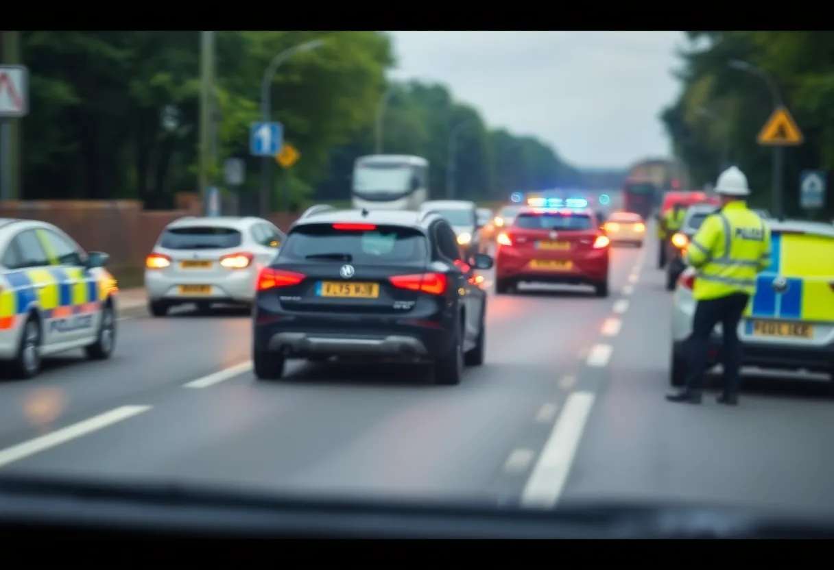 Photo of a stolen vehicle in a hit-and-run incident