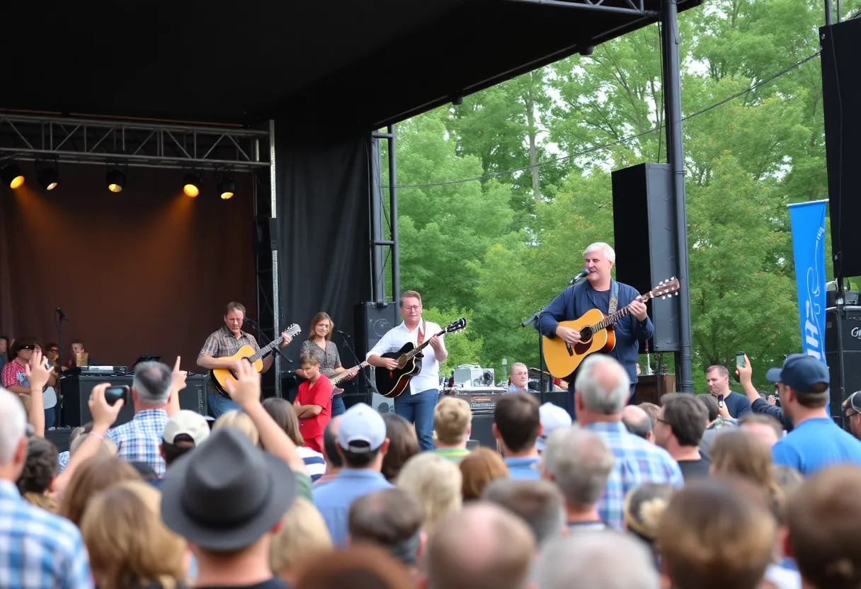 Crowd enjoying performances at IBMA Bluegrass Live Festival in Chattanooga