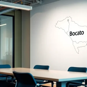 Modern office representing job relocation from Chattanooga to Bogotá