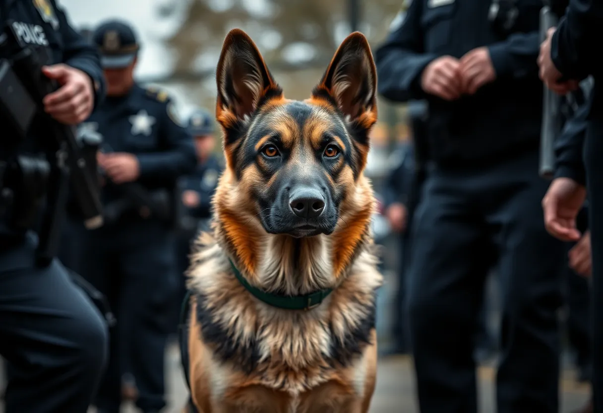 Chattanooga Police K9 Diesel representing loyalty and dedication