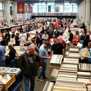 Vendors and attendees at the Metro Chattanooga Record Show