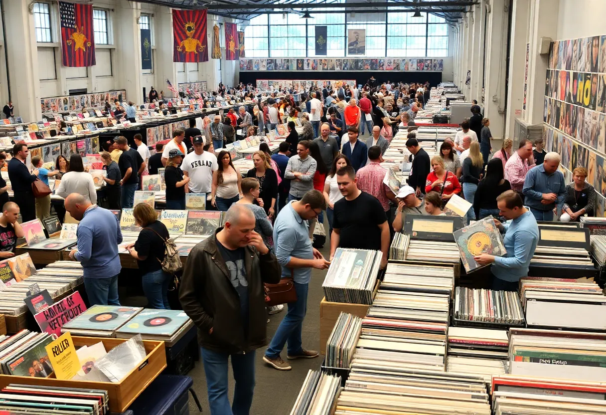 Vendors and attendees at the Metro Chattanooga Record Show