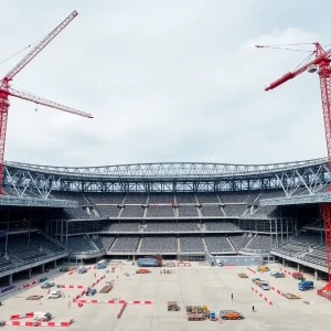 Nissan Stadium Construction Progress
