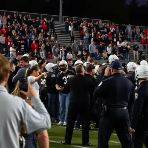 Chaos at a high school football game in Red Bank, TN