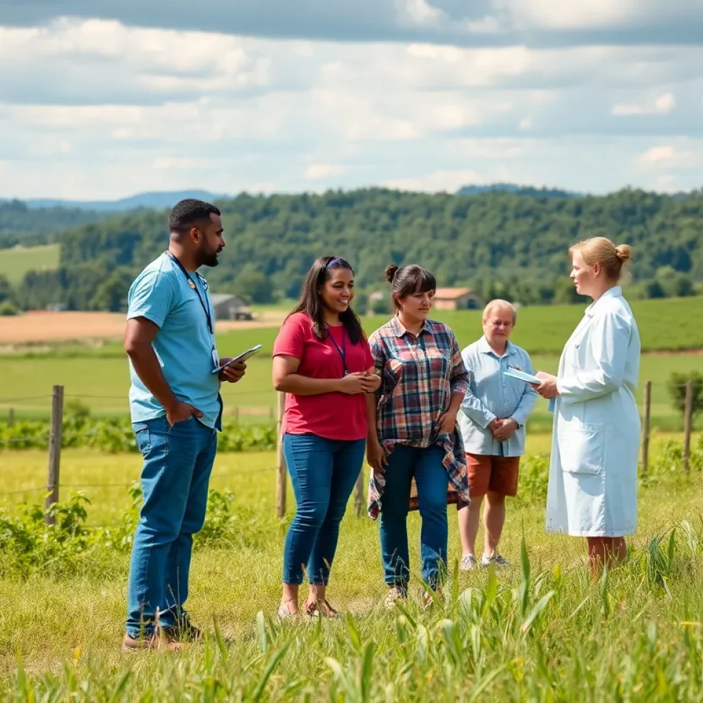 Health professionals in rural Tennessee providing care and support