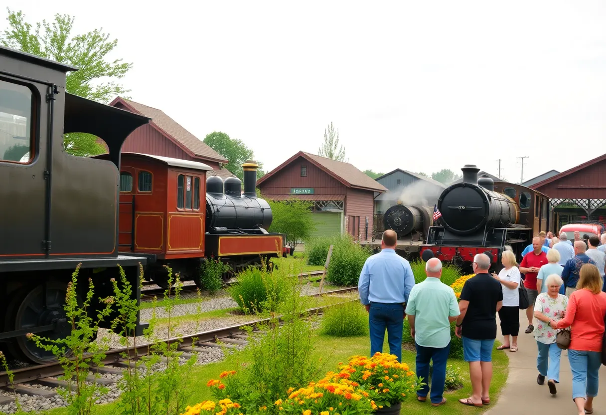 Community members gather at the Tennessee Valley Railroad Museum fundraising event