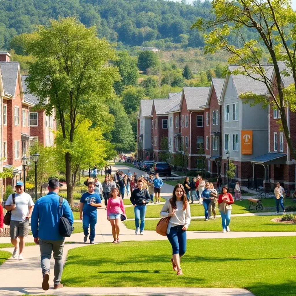 Students on the campus of the University of Tennessee