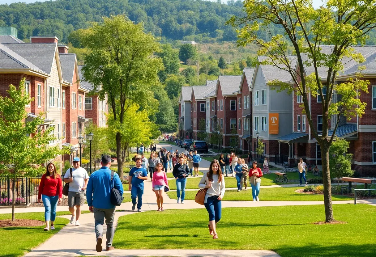 Students on the campus of the University of Tennessee