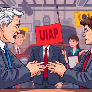 Tense negotiations between Volkswagen and UAW representatives.