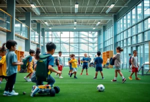 Students at the Chattanooga Girls Leadership Academy in the new Student Activity Center.