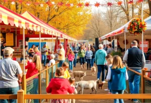 Families enjoying the Chattanooga Apple Festival