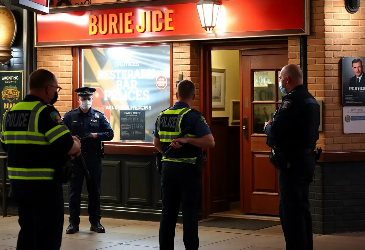 Chattanooga police conducting an undercover operation at a local bar.