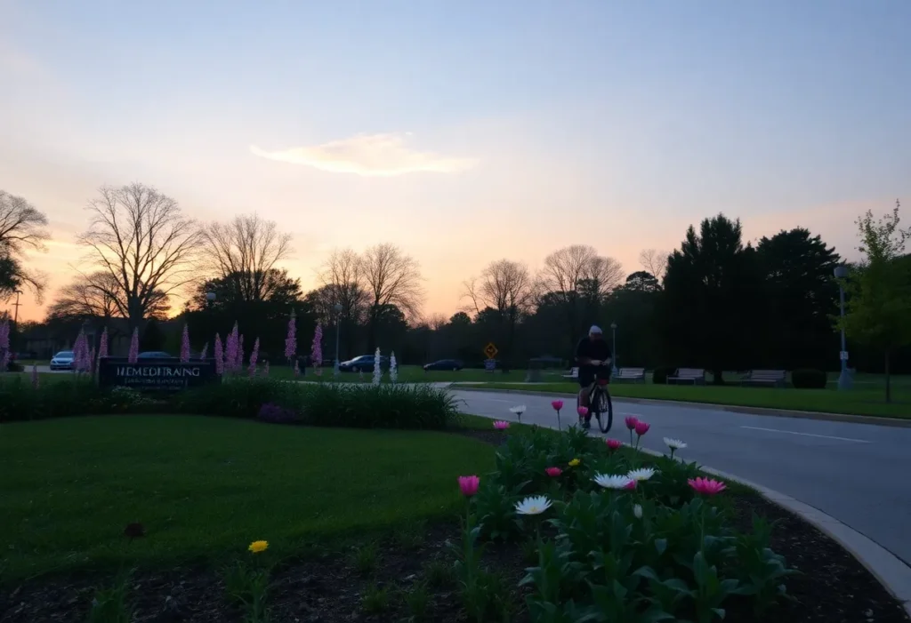 A peaceful park in Chattanooga symbolizing remembrance