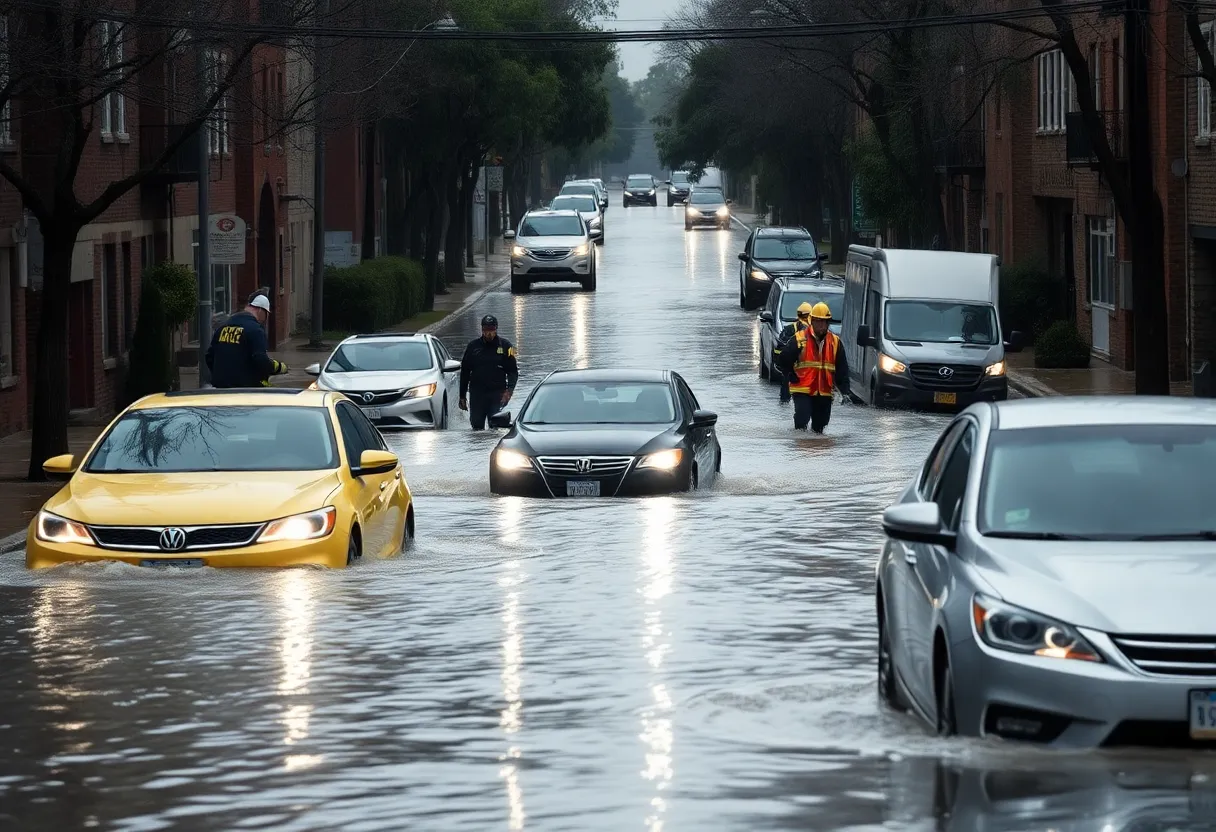 Emergency responders rescue individuals from flooding in Chattanooga