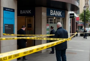 Police investigation at Truist Bank in Hixson