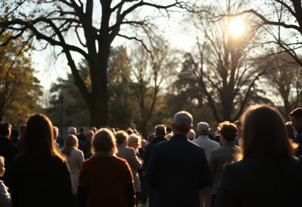 Community gathering in memory of Mark Wesson