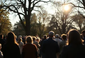 Community gathering in memory of Mark Wesson