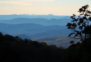 Scenic view of Signal Mountain, Tennessee