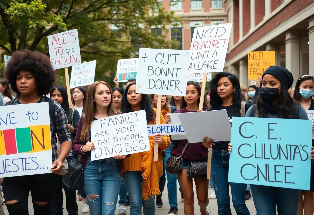 Chattanooga students protesting DEI program rollback