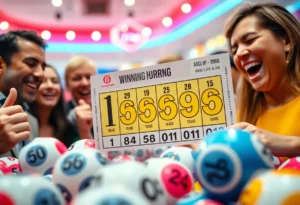 Winning numbers for Tennessee Lottery displayed on a lottery ticket