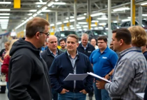 Workers at Volkswagen's Chattanooga plant engaged in discussions about their final offer.